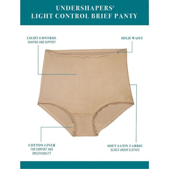 Women’s Vanity Fair Undershapers Brief Underwear Panties 3-Pack Size S5 - Picture 7 of 8